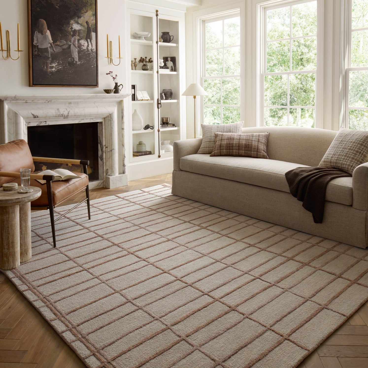 Chris Loves Julia x Loloi Bradley Rose / Blush Rug