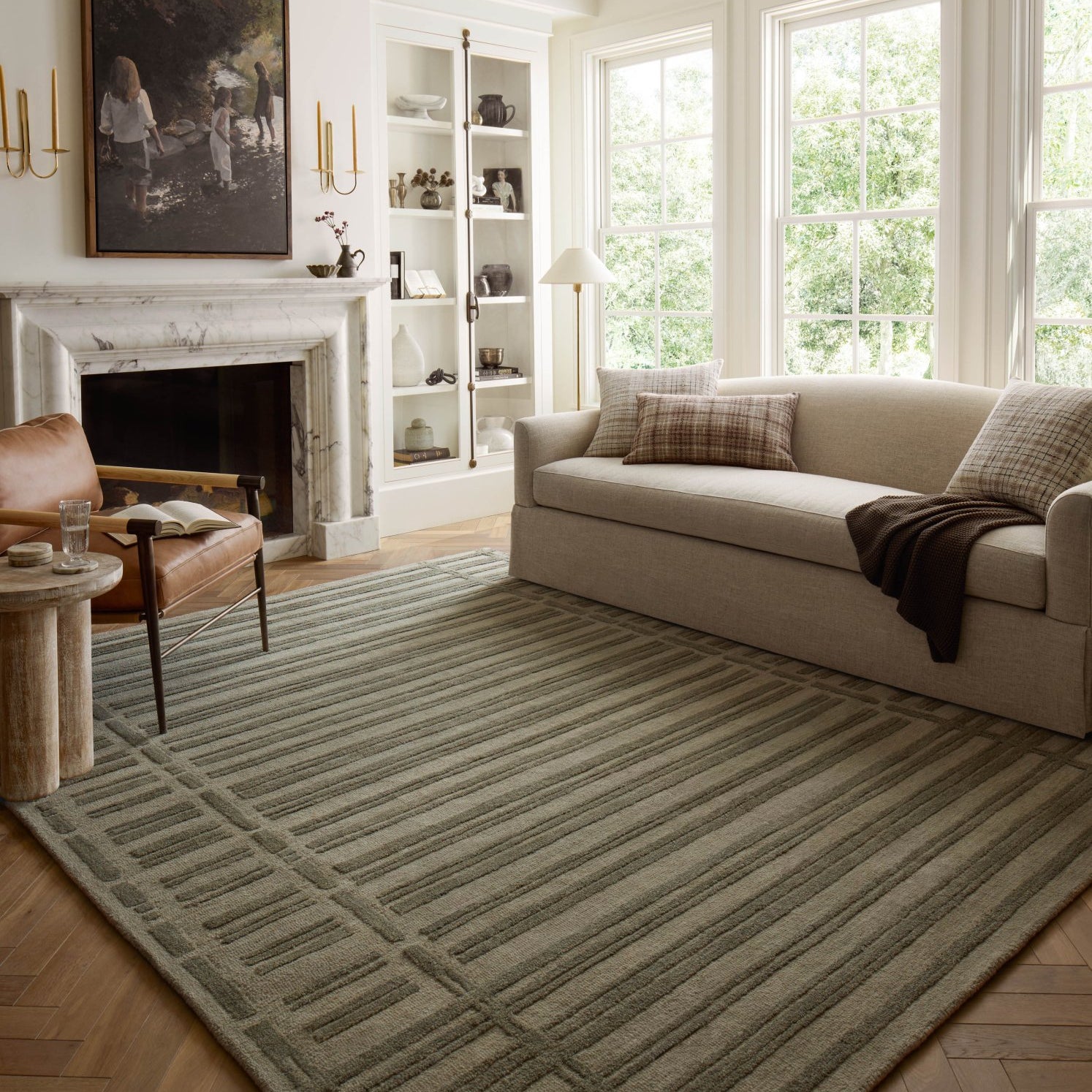 Chris Loves Julia x Loloi Bradley Sage / Olive Rug