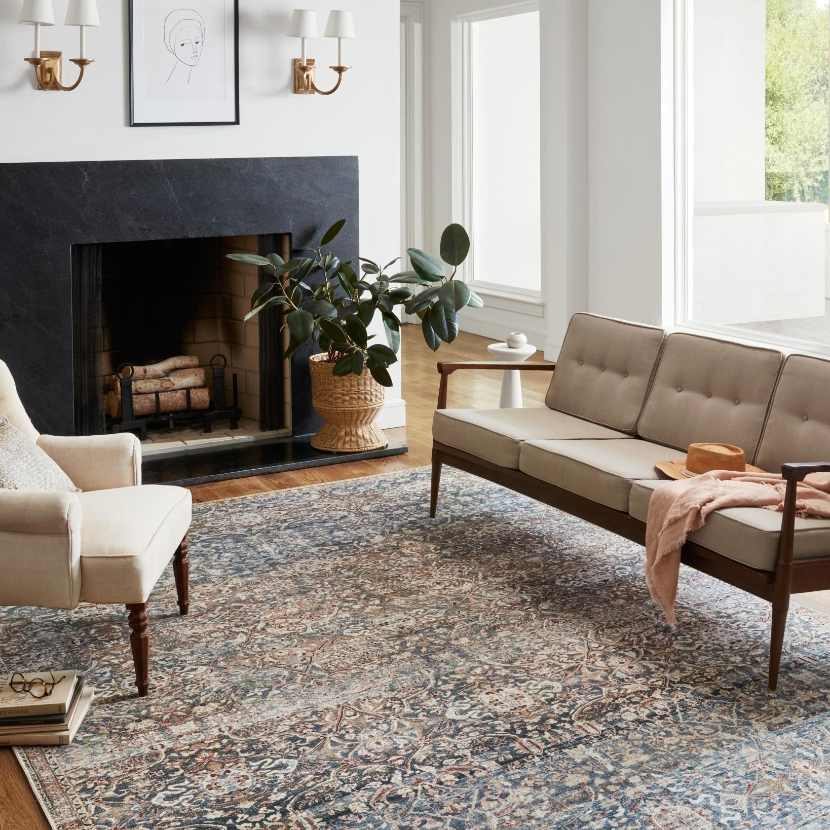 Chris Loves Julia x Loloi Jules Denim / Spice Rug