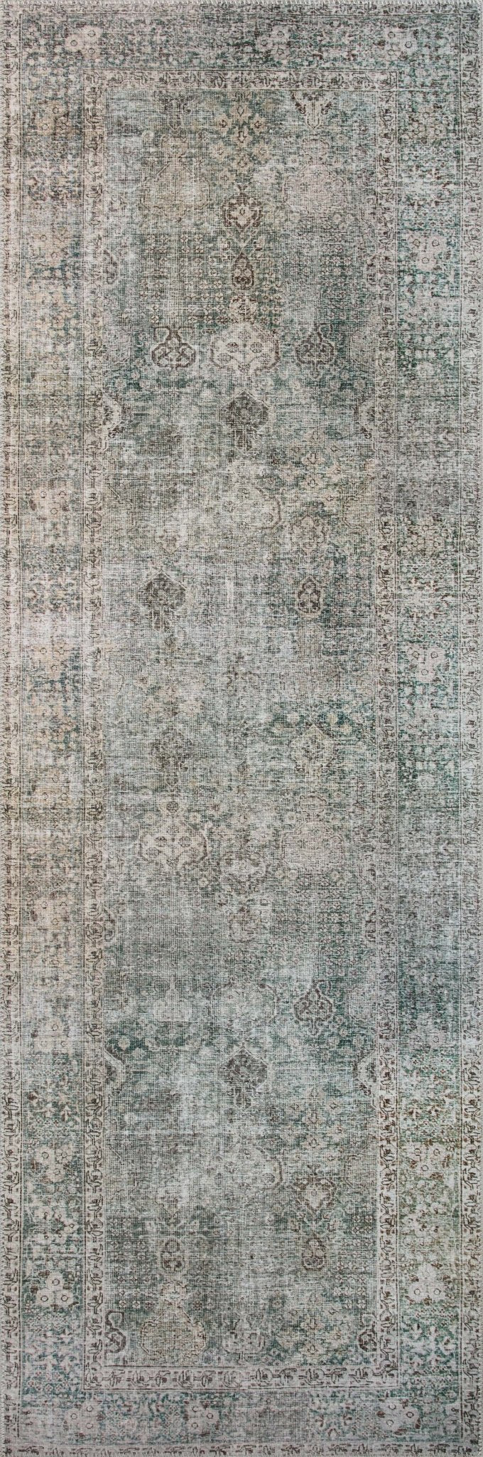 Chris Loves Julia x Loloi Jules Emerald / Antique Ivory Rug