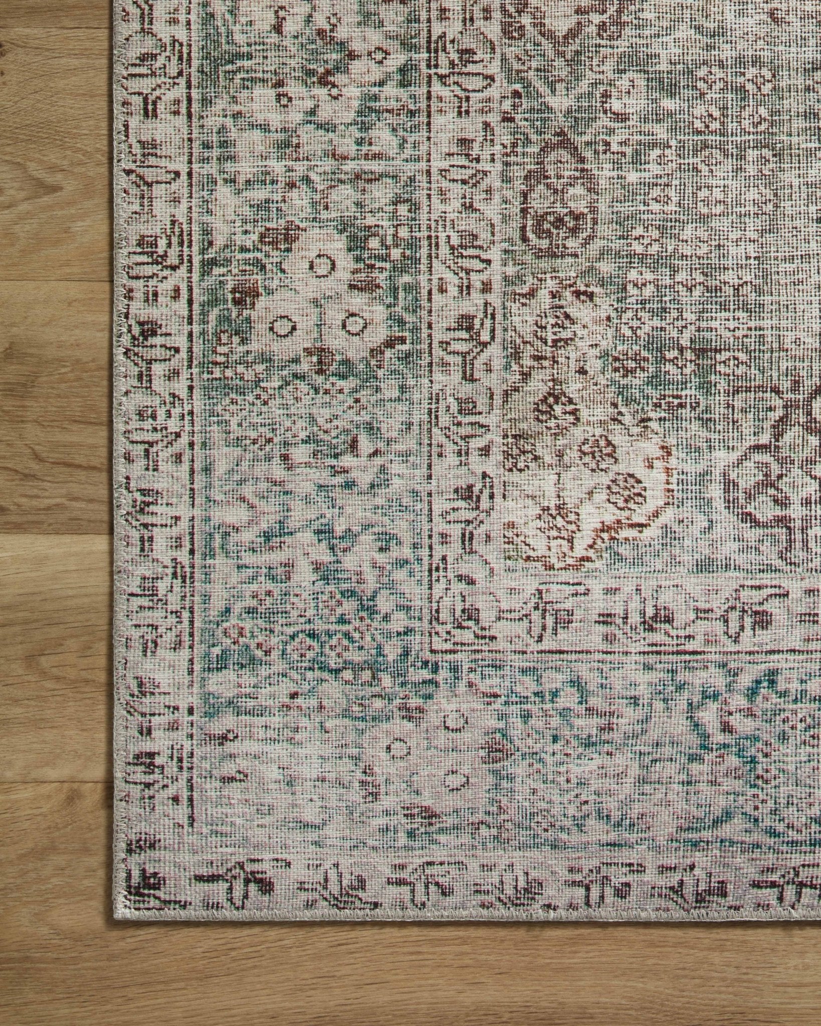 Chris Loves Julia x Loloi Jules Emerald / Antique Ivory Rug