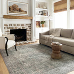 Chris Loves Julia x Loloi Jules Emerald / Antique Ivory Rug