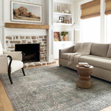 Chris Loves Julia x Loloi Jules Emerald / Antique Ivory Rug