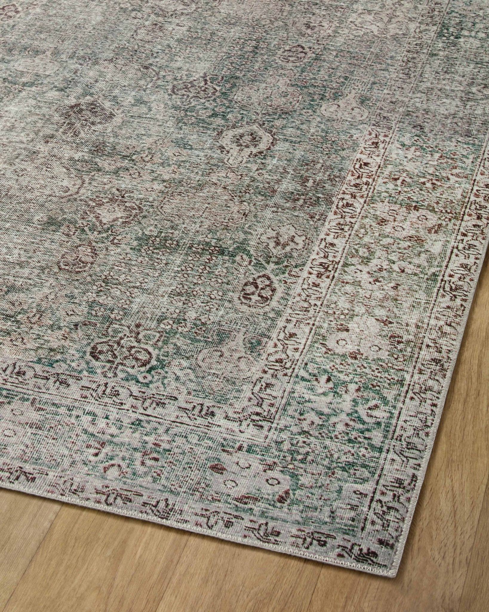 Chris Loves Julia x Loloi Jules Emerald / Antique Ivory Rug