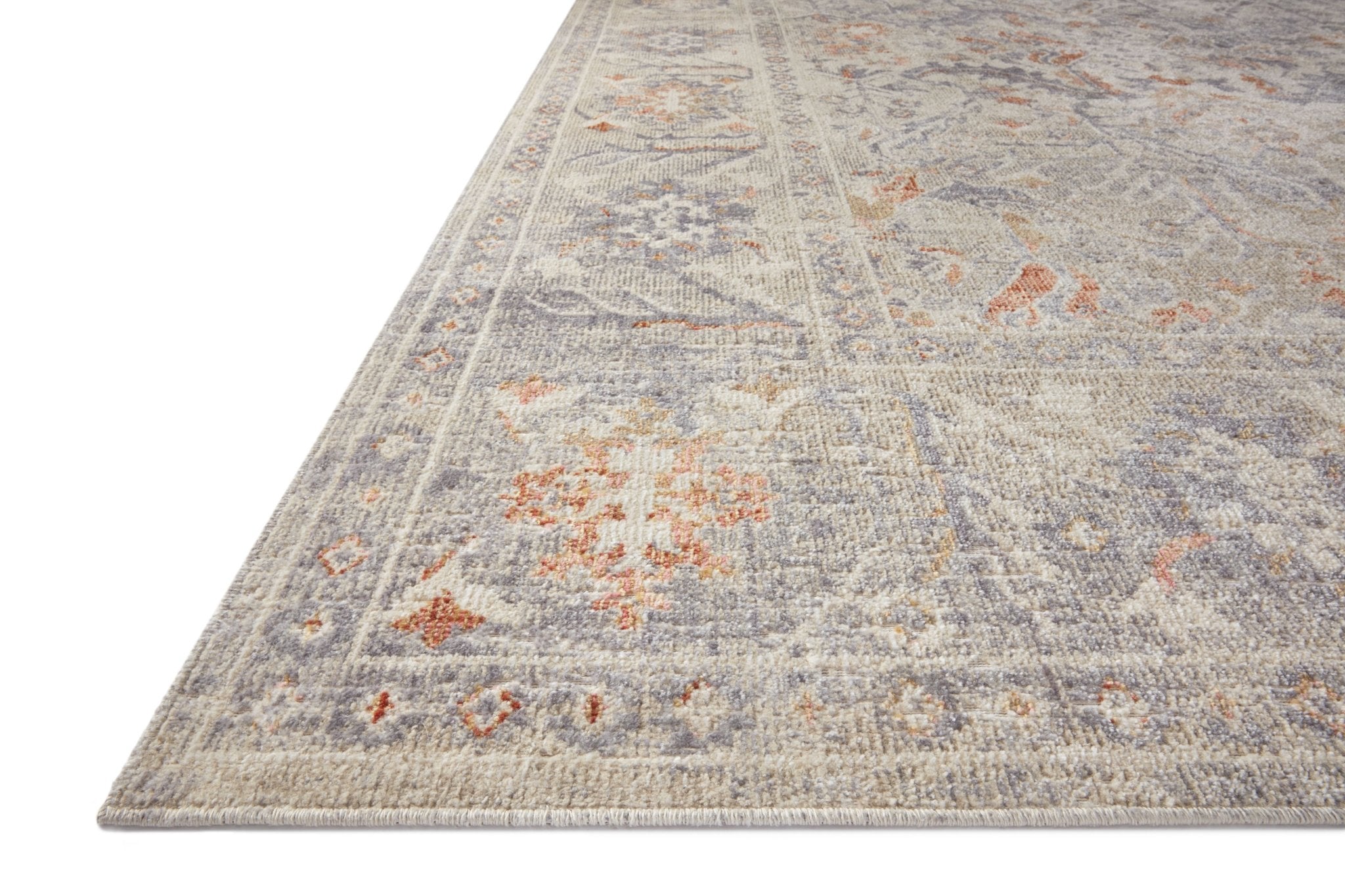 Chris Loves Julia x Loloi Rosemarie Oatmeal / Lavender Rug