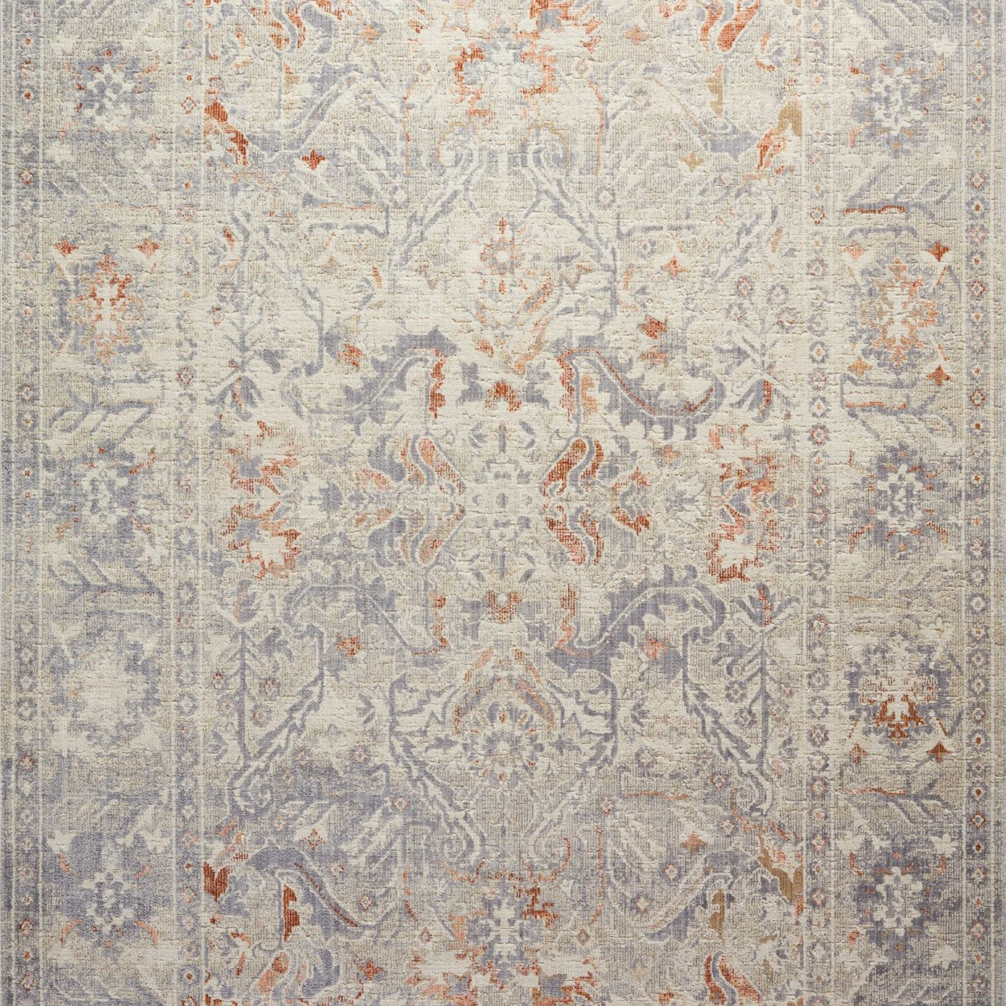 Chris Loves Julia x Loloi Rosemarie Oatmeal / Lavender Rug