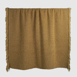 Alpone Fringed Throw Blanket, Camel