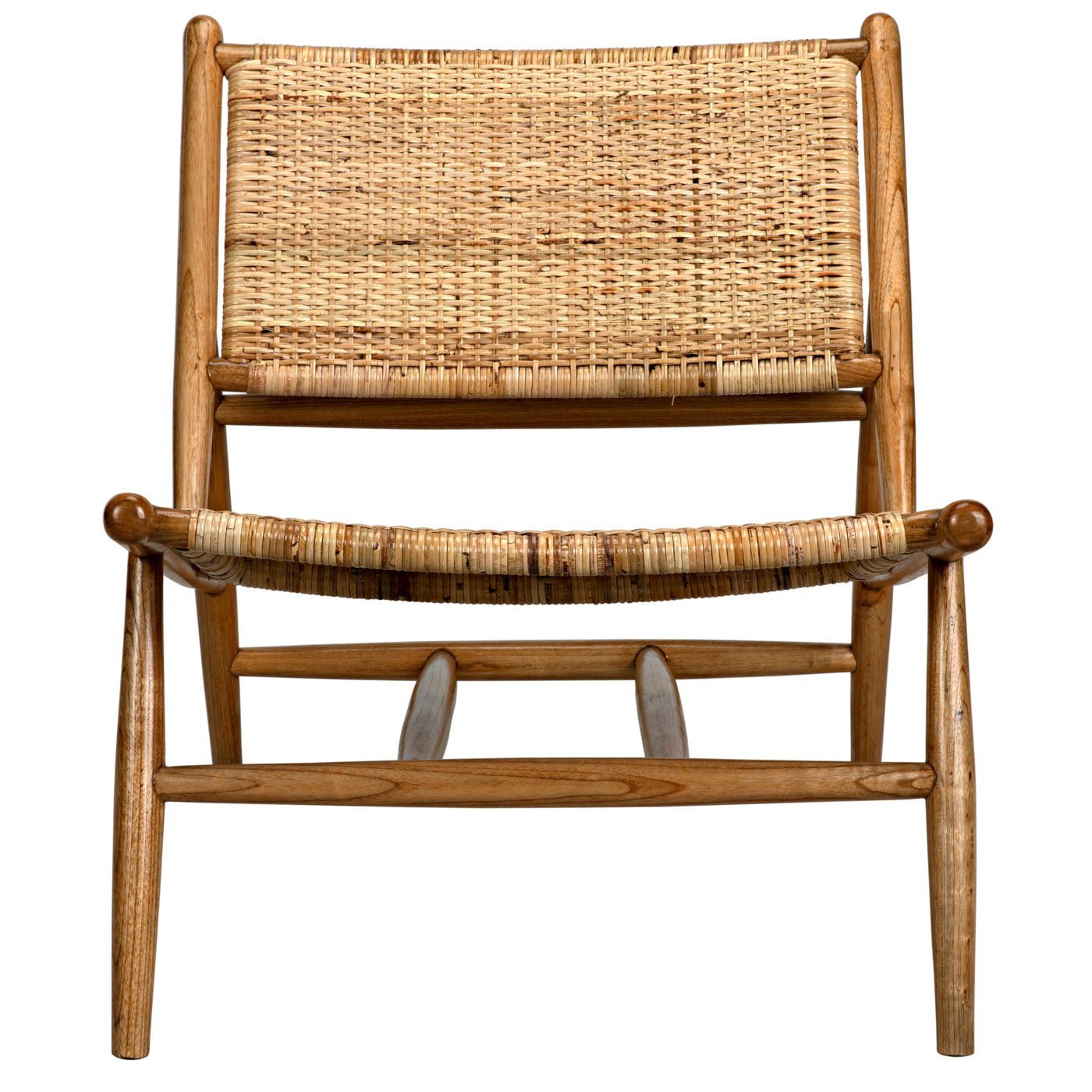 Braxton Teak & Rattan Lounge Chair