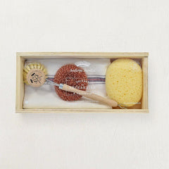 Andrée Jardin Sustainable Dish Cleaning Kit in Wooden Box