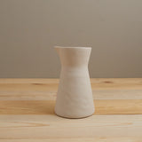 Rugueux Stoneware Carafe Pitcher in Pearl