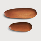 Thin Mahogany Wood Oval Boards Set