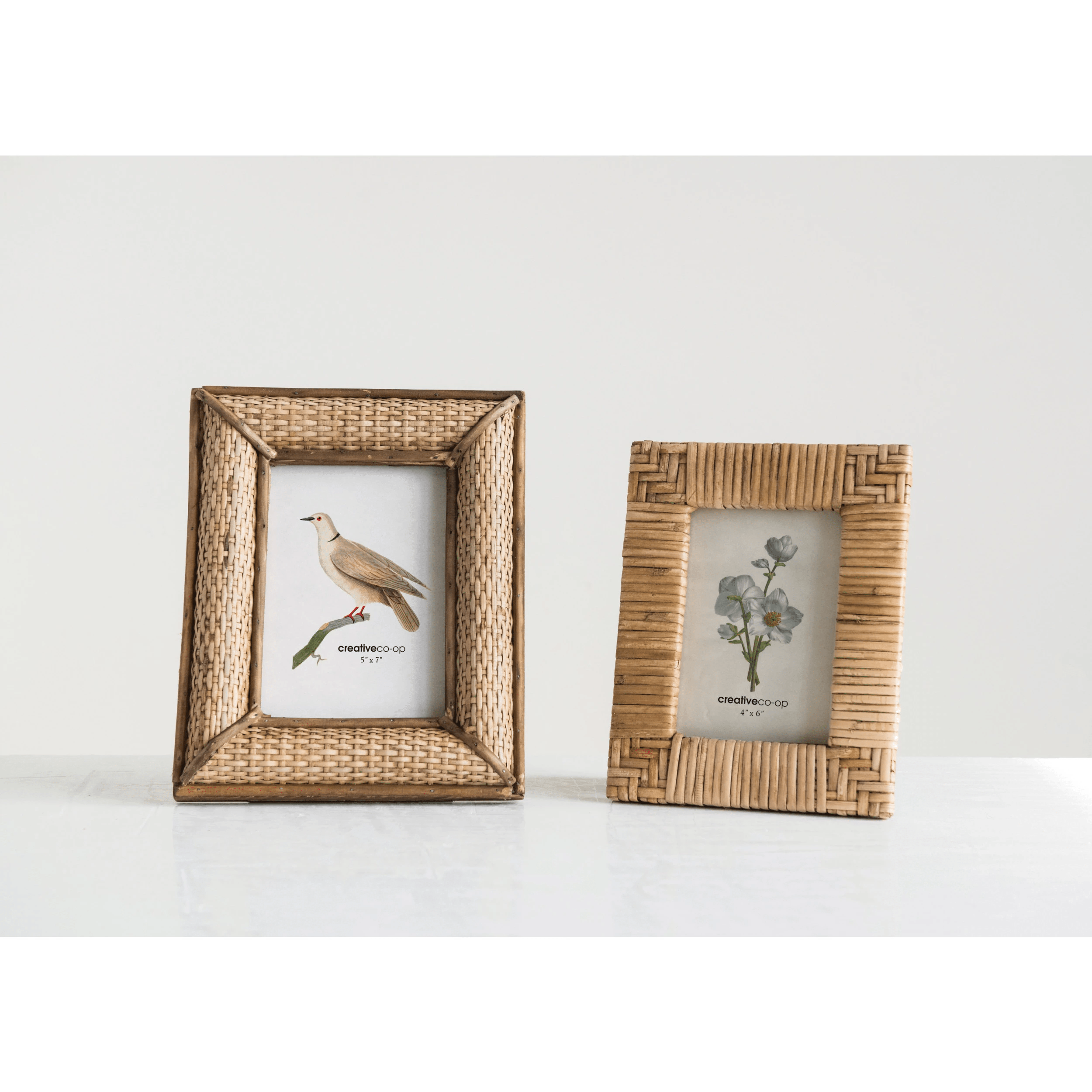 Hand - Woven Rattan 4x6 Picture Frame