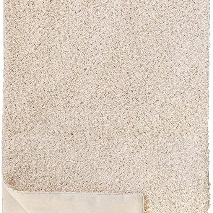 Cotton Boucle Table Runner, Natural