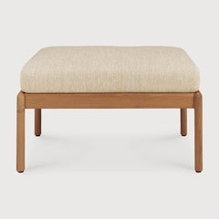 Jack Indoor / Outdoor Teak Footstool Ottoman, Natural