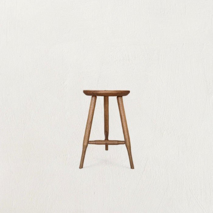 Bowie Solid Oak Counter Stool