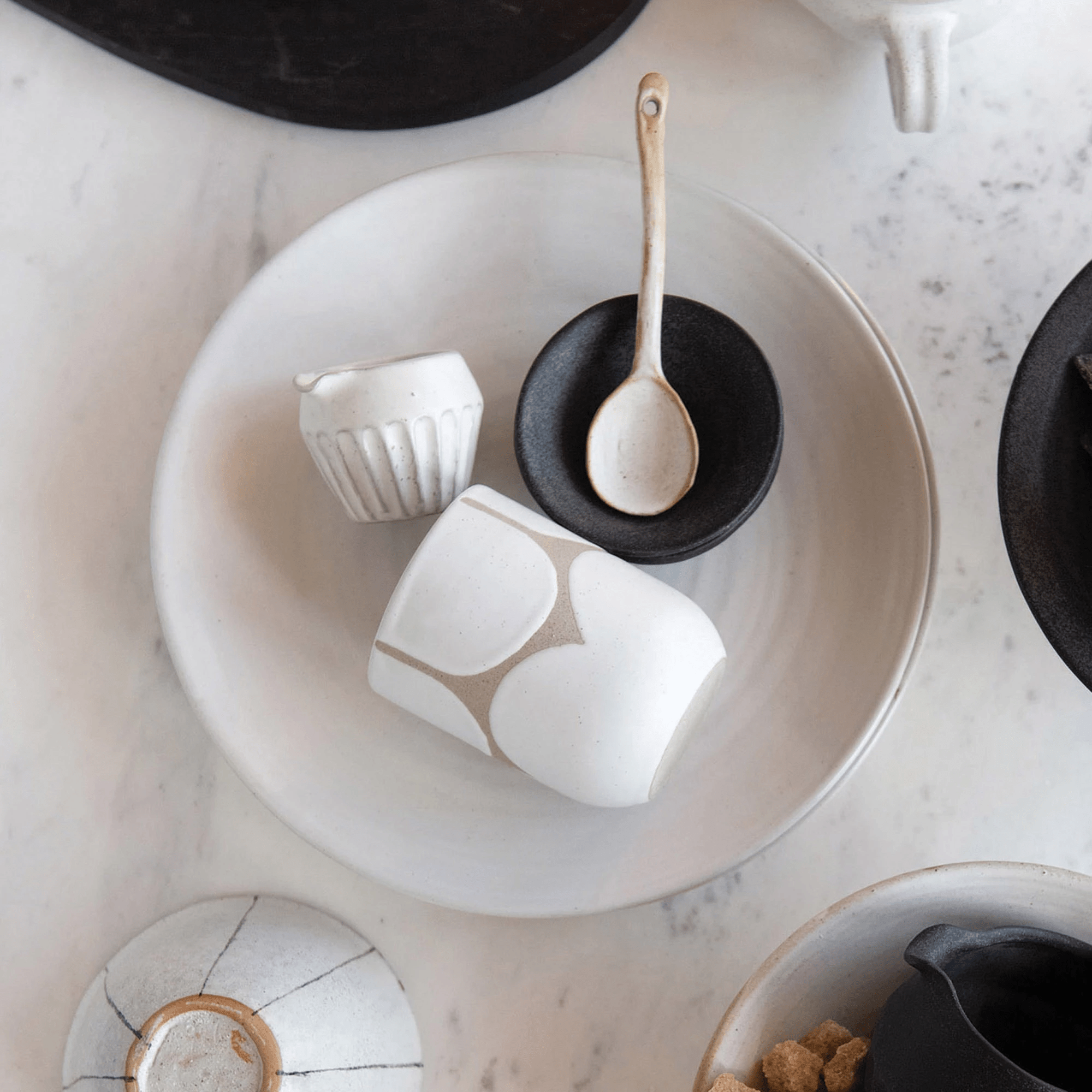 White Matte Stoneware Glazed Bowl