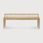 Spindle Oak Wood Dining / Entryway Bench