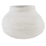 Ceramic Woven Basket-Look Vase, Small