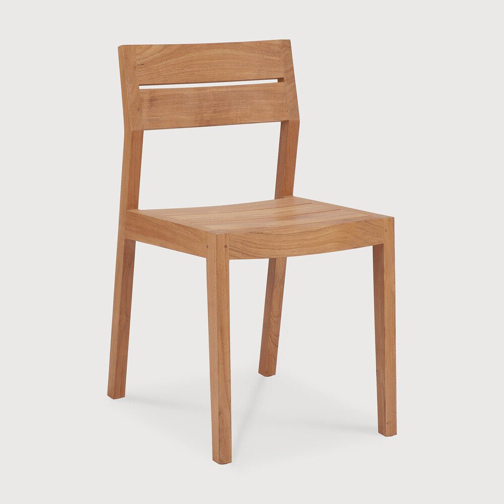 EX1 Indoor / Outdoor Solid Teak Wood Dining Chair