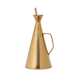 Stainless Steel Oil Cruet with Gold Finish