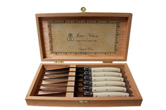 Laguiole Ivory Knives Cutlery Set in Presentation Box, Set of 6