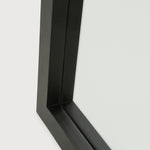 Light Frame Black Oak Floor Mirror