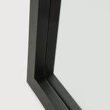 Light Frame Black Oak Floor Mirror