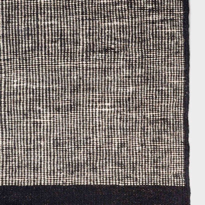 Black Dots Kilim 100% Wool Rug