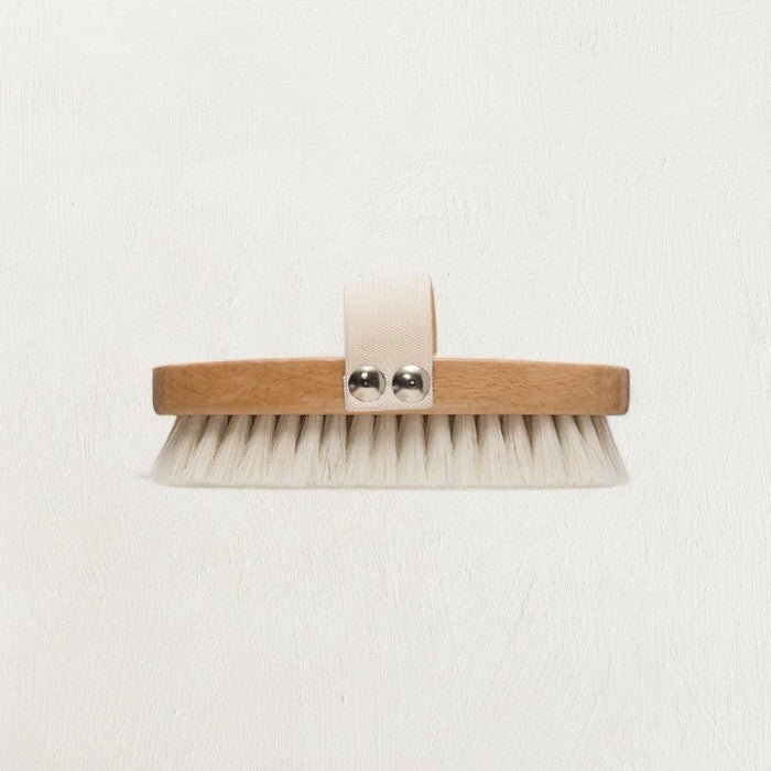 Beech Wood Bath Brush with Elastic Band