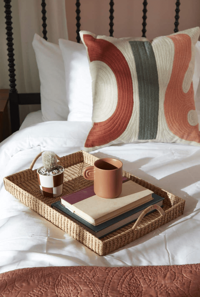 Theo Decorative Rattan Tray