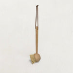 Beech Wood Cleaning Brush with Leather Tie