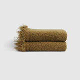 Alpone Fringed Throw Blanket, Camel