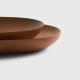 Thin Mahogany Wood Oval Boards Set