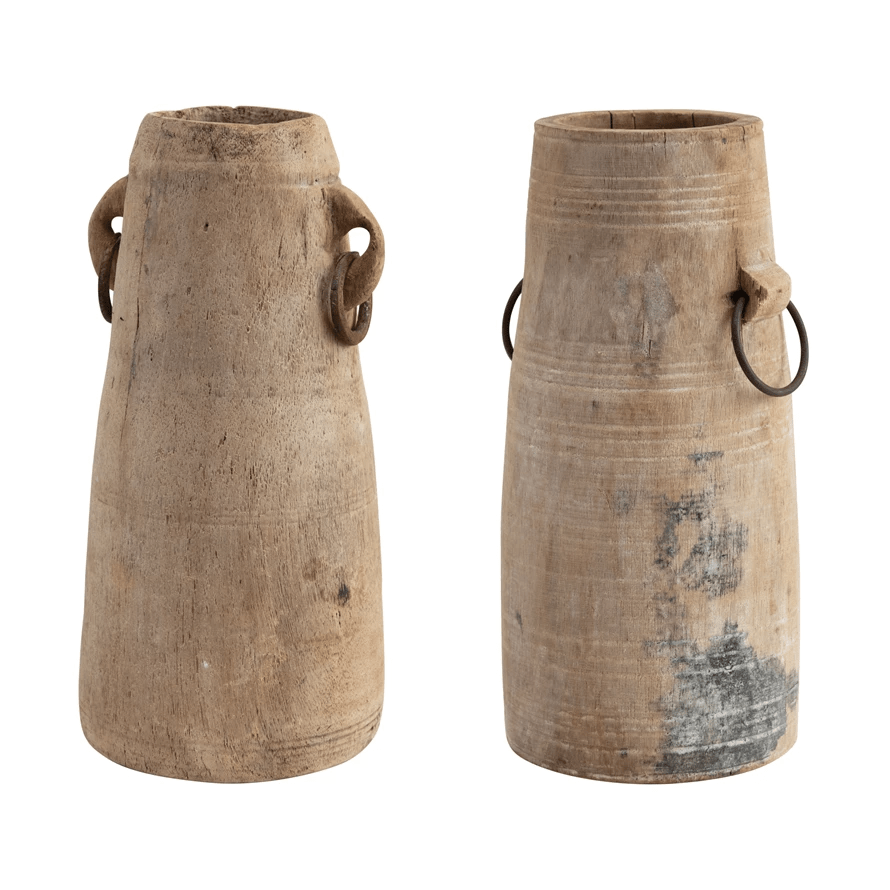 Natural Found Wood Milk Jug