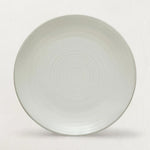 Stoneware Dinner Plate with White Matte Glaze