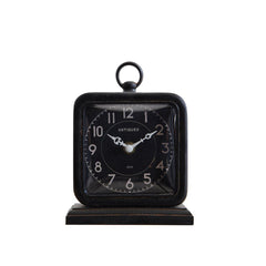 Vintage - Style Pewter Table Clock