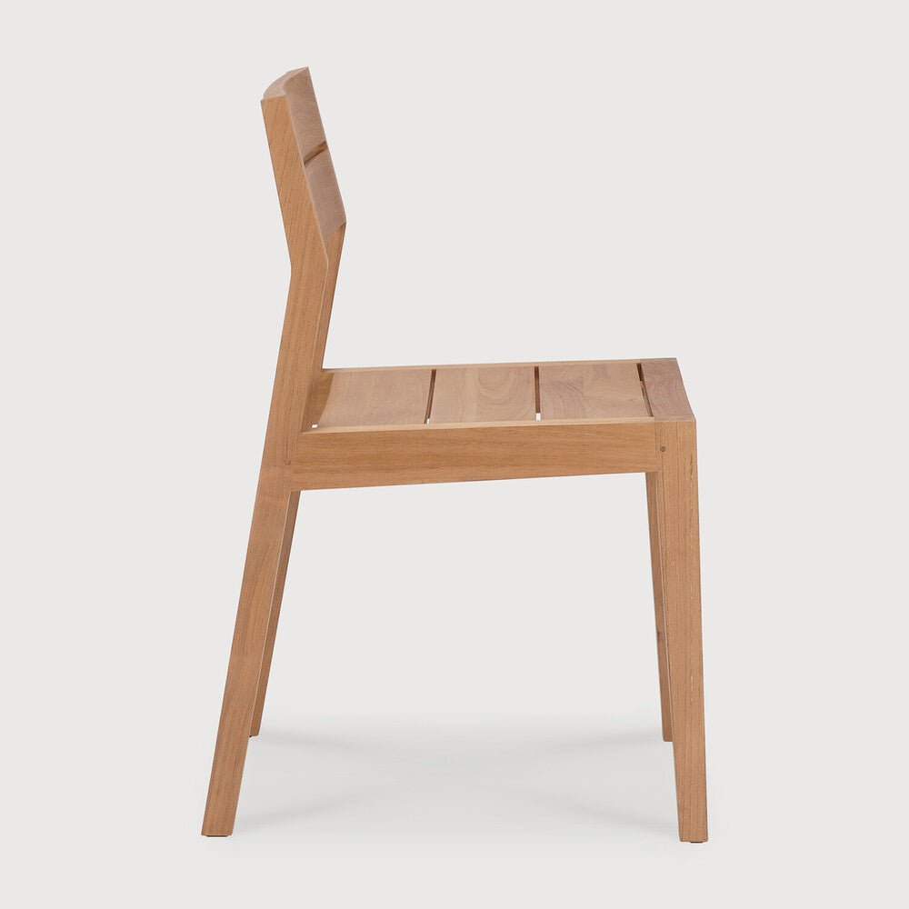 EX1 Indoor / Outdoor Solid Teak Wood Dining Chair