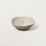 Rugueux Stoneware Side Bowl, Pearl