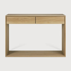 Nordic Oak Console Table with Drawers