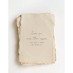 "Love You More Than Coffee" Love/Friendship Greeting Card