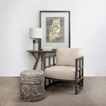 Lara Windowpane Accent Chair