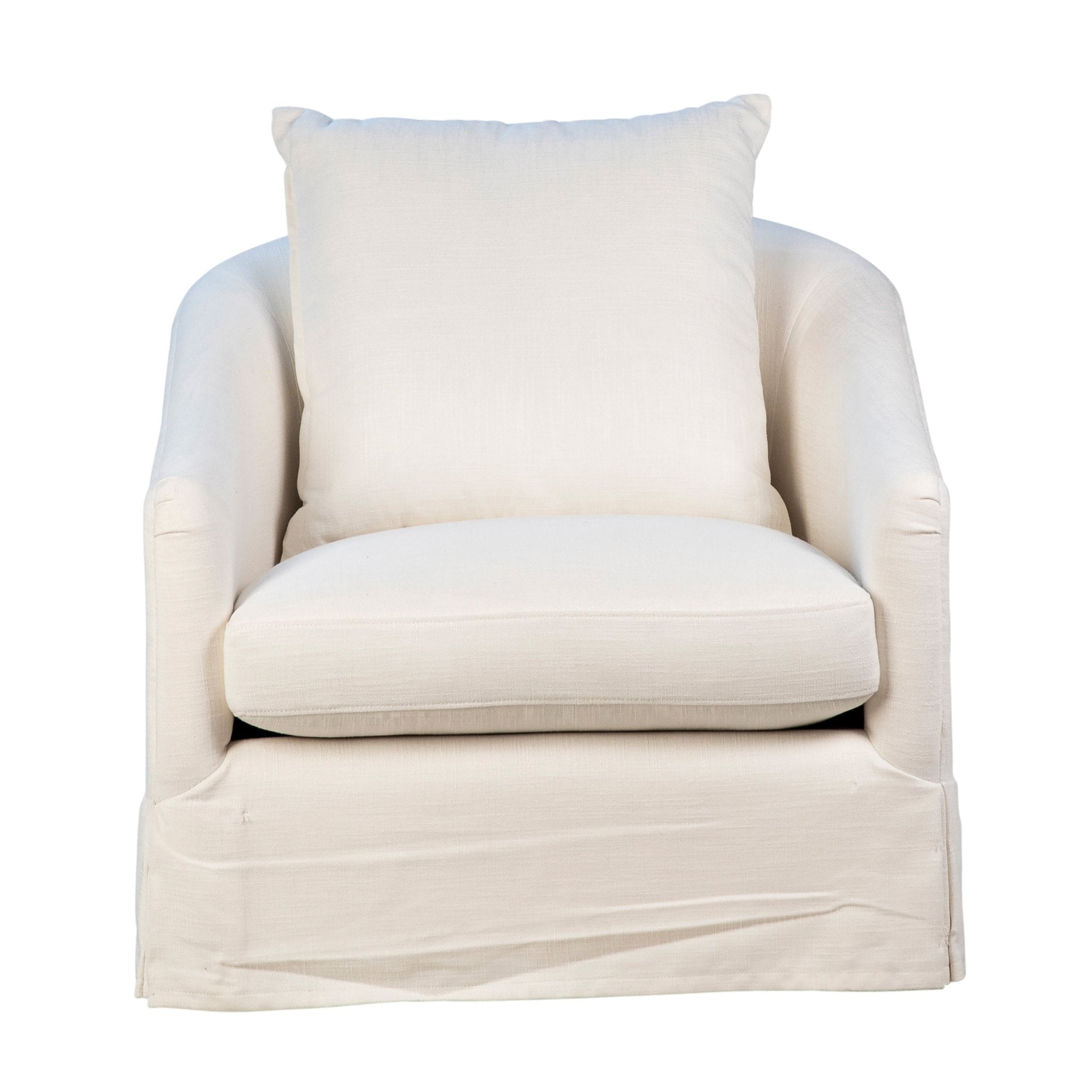 Lina Swivel Chair White