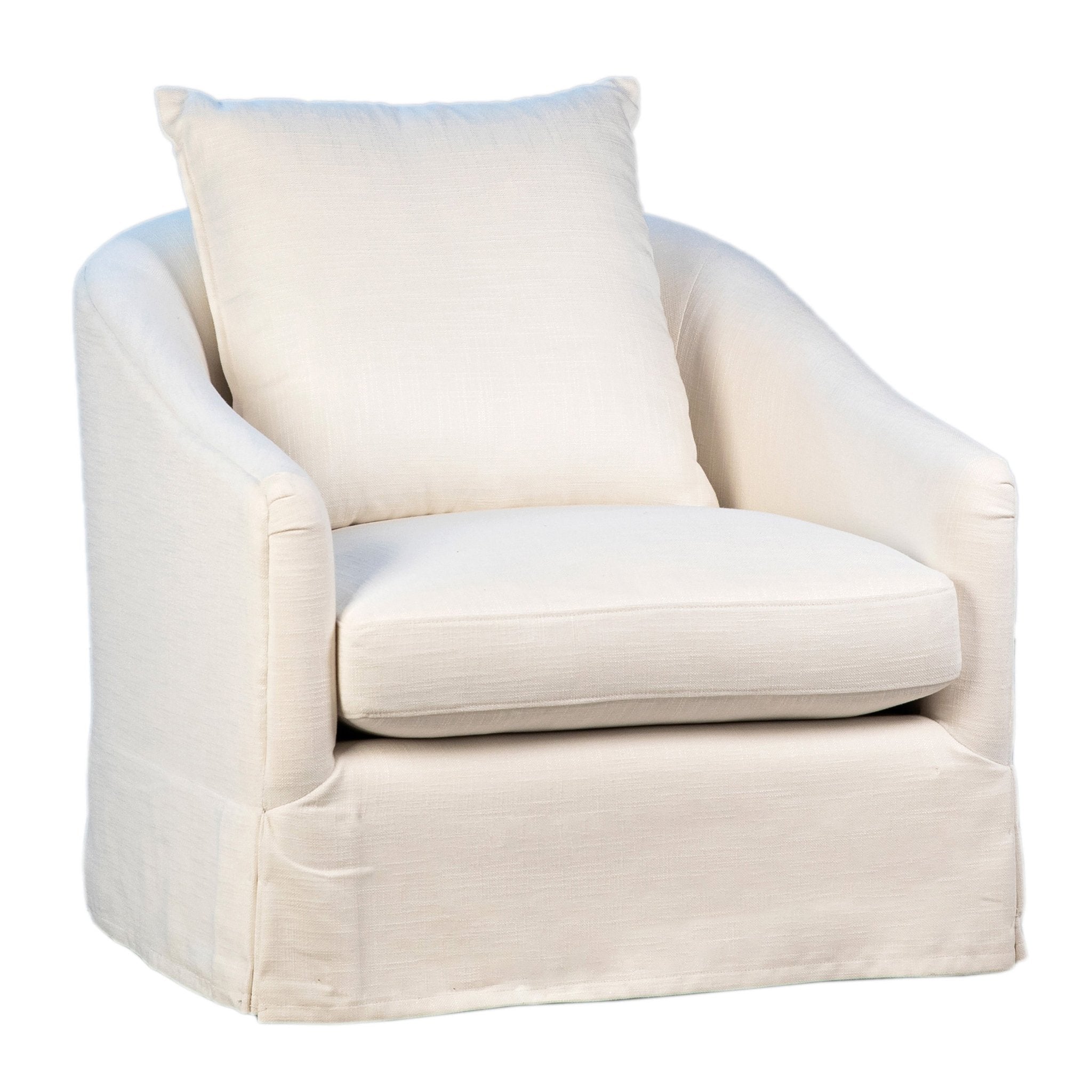 Lina Swivel Chair White