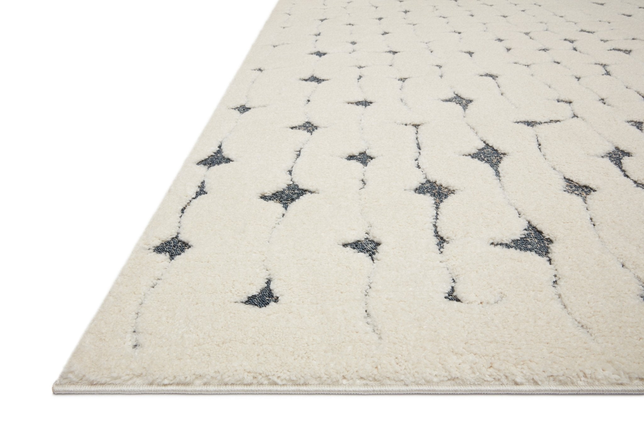 Loloi II Hagen White / Navy Rug