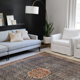 Loloi II Layla Cobalt Blue / Spice Rug