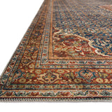 Loloi II Layla Cobalt Blue / Spice Rug