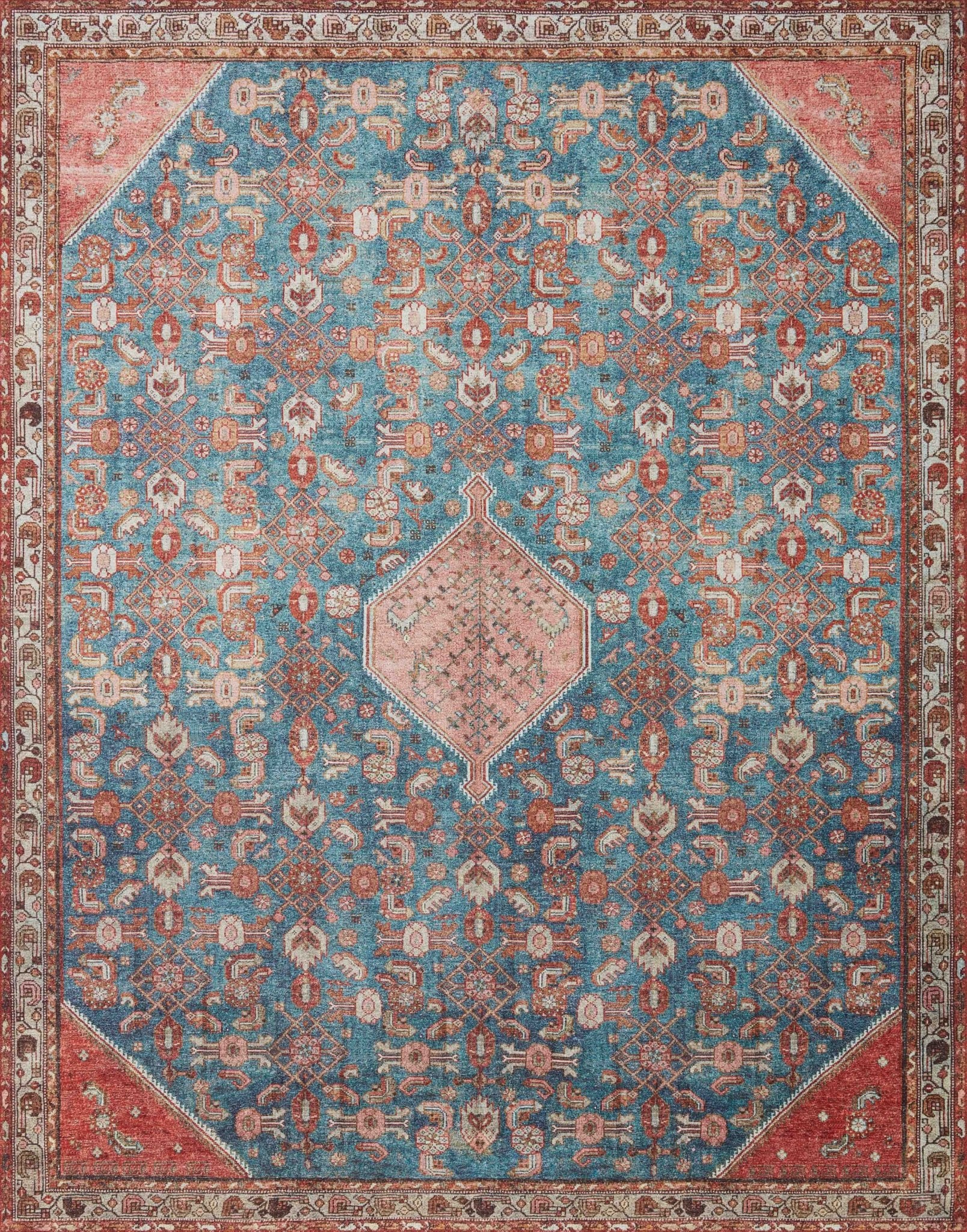 Loloi II Layla Marine / Clay Rug