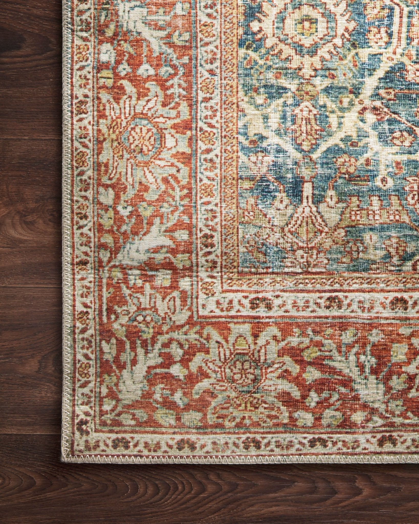 Loloi II Layla Ocean / Rust Rug