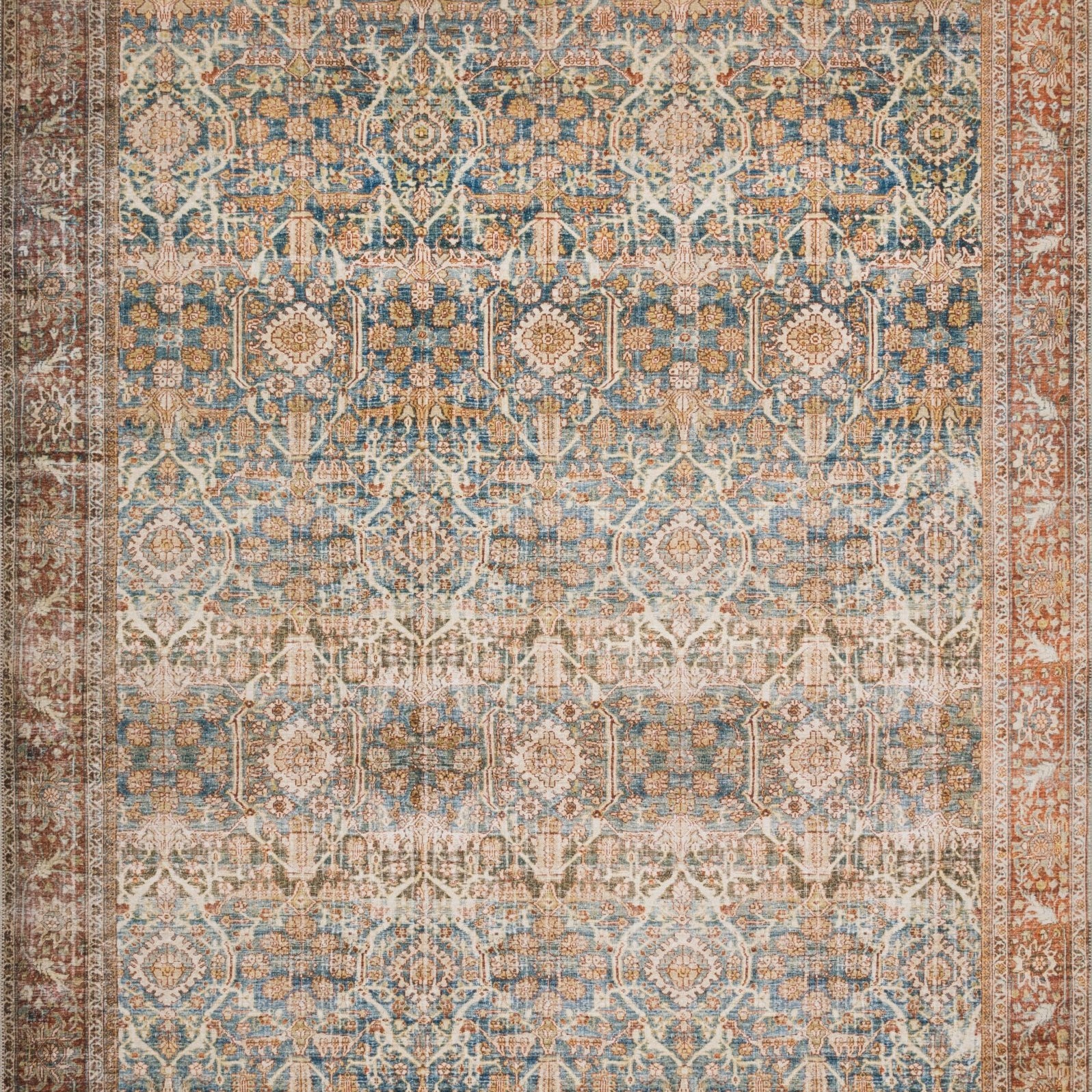 Loloi II Layla Ocean / Rust Rug