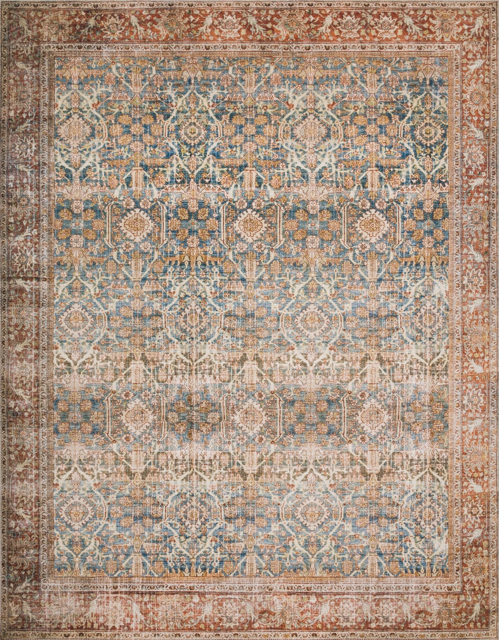 Loloi II Layla Ocean / Rust Rug